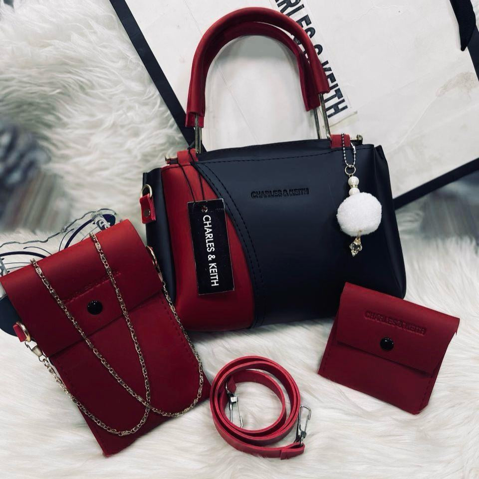Womens Rexine Plain Hand Bag