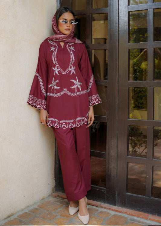 UNUNSTICHED 3 PCS EMBRIODERED DRESS