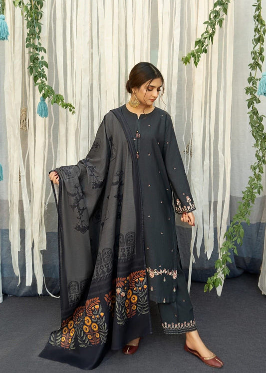 UNUNSTICHED 3 PCS EMBRIODERED DRESS