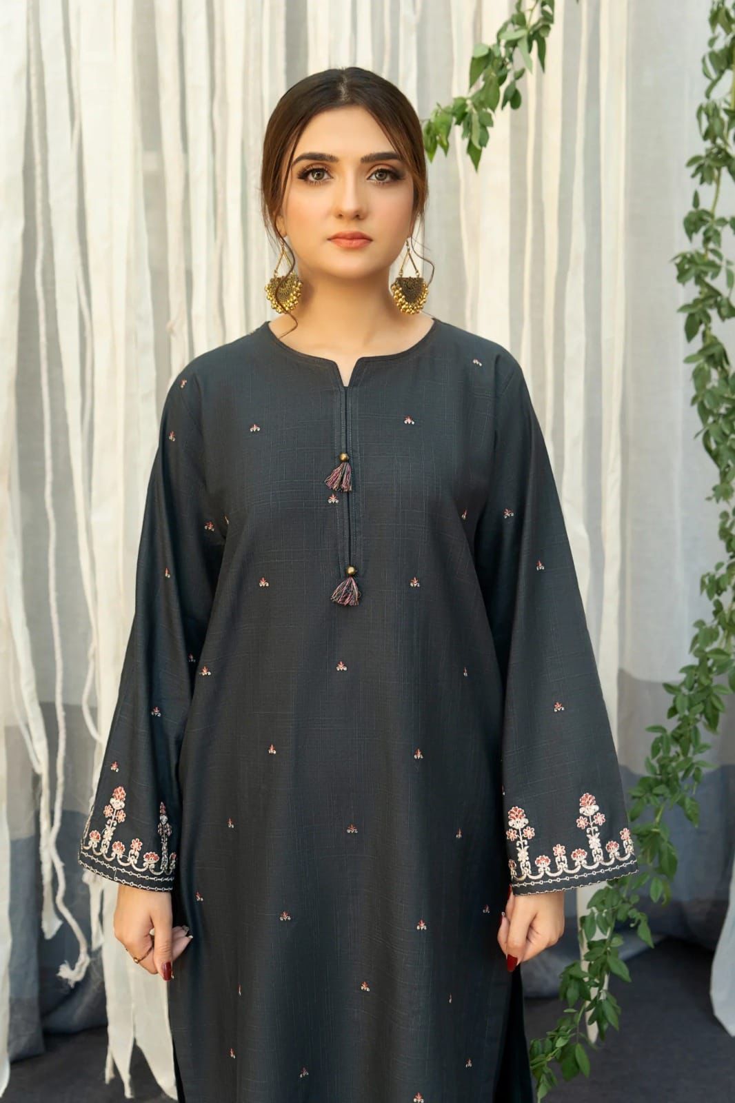 UNUNSTICHED 3 PCS EMBRIODERED DRESS