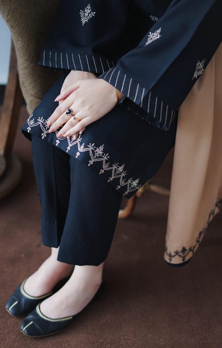 3 PCS UNSTITCHED EMBRIODERED DRESS