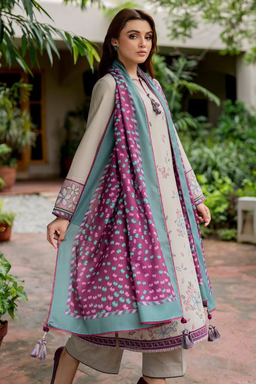 UNUNSTICHED 3 PCS EMBRIODERED DRESS